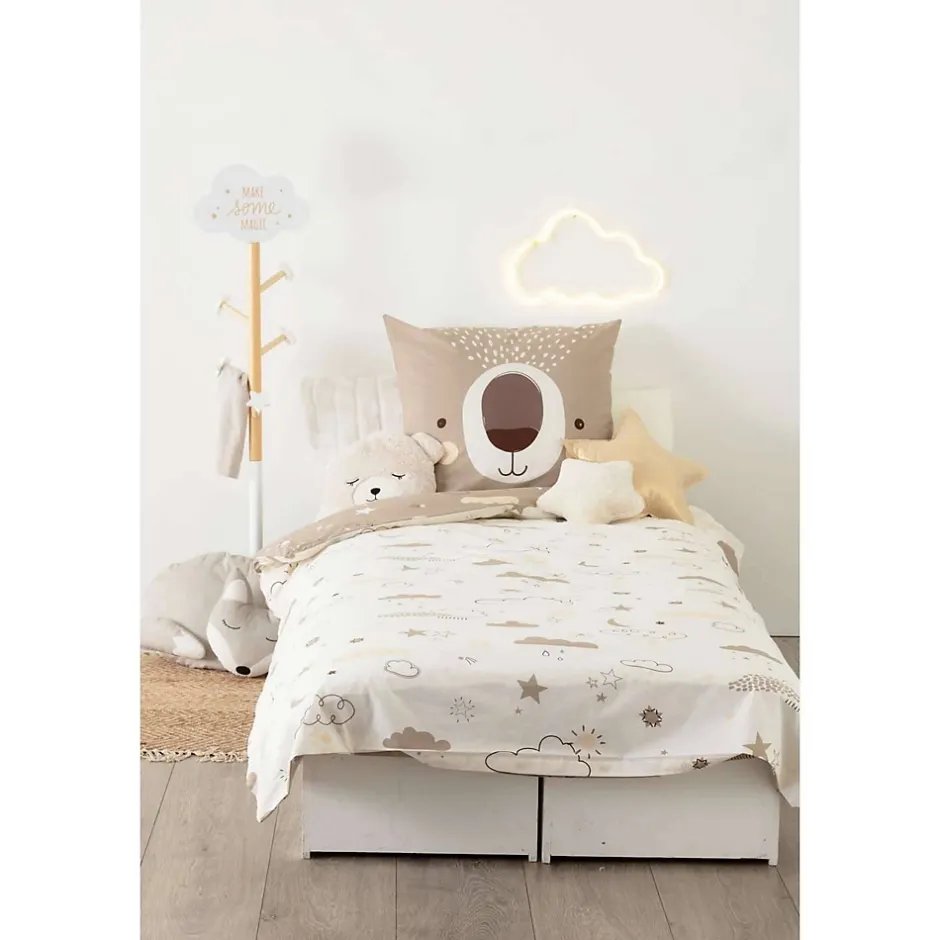 Atmosphera Parure de lit enfant Ourson - 100% coton 57 fils Clearance