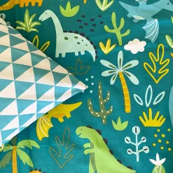 Future Home Parure de lit enfant réversible imprimé Dinosaure 140x200cm Best