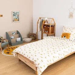 Atmosphera Parure de lit enfant réversible léopard - 100% coton 57 fils/cm² Online