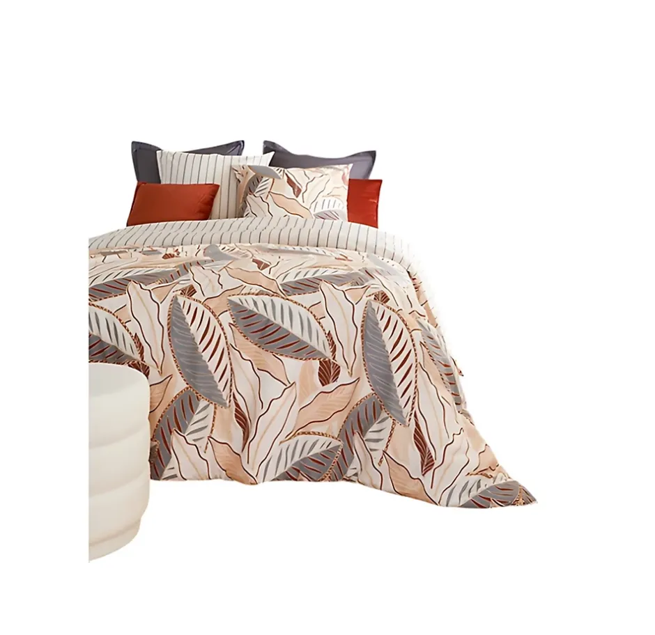 Eden Parure de lit Feuilles graphique skyra