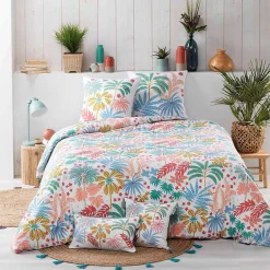 Eden Parure de lit Feuilles maya design et moderne