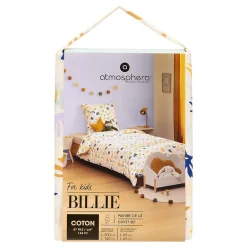 Atmosphera Créateur D'Intérieur Parure de lit imprimée Billie 140x200 motif organique - Atmosphera