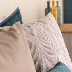 Atmosphera Créateur D'Intérieur Parure de lit imprimée Nalh 260x240cm beige lin - Atmosphera Best