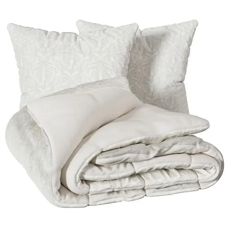 Atmosphera Créateur D'Intérieur Parure de lit imprimée Nalh 260x240cm beige lin - Atmosphera Best