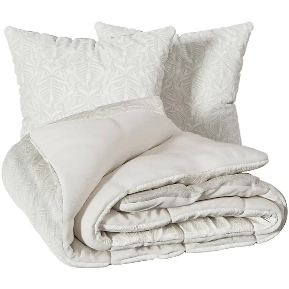 Atmosphera Créateur D'Intérieur Parure de lit imprimée Nalh 260x240cm beige lin - Atmosphera Best