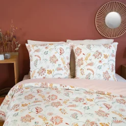 Linnea Parure de lit ISPANA 240x220 cm 100% polyester microfibre rose 3 pièces