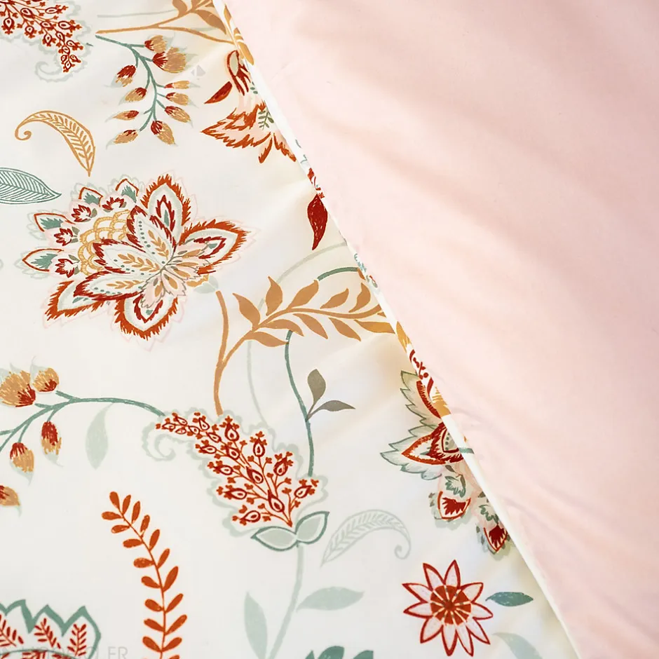Linnea Parure de lit ISPANA 240x220 cm 100% polyester microfibre rose 3 pièces