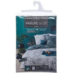 Atmosphera Créateur D'Intérieur Parure de lit Jungle en coton 260x240 cm - Atmosphera Discount