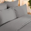 Atmosphera Créateur D'Intérieur Parure de lit Landiha Percale gris 240x220cm - Atmosphera Best