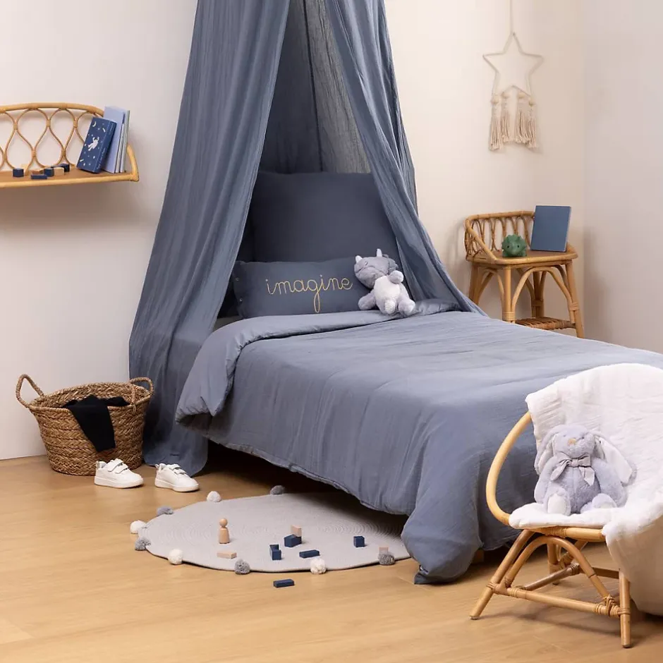 Atmosphera Créateur D'Intérieur Parure de lit Lili 140x200cm bleu - Atmosphera Clearance
