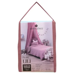 Atmosphera Créateur D'Intérieur Parure de lit Lili 140x200cm rose antique - Atmosphera