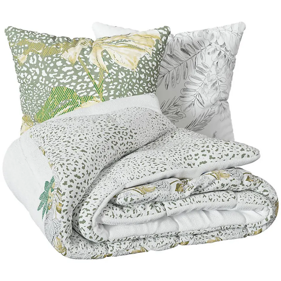 Atmosphera Créateur D'Intérieur Parure de lit Monstera en coton 240x220 cm - Atmosphera Hot