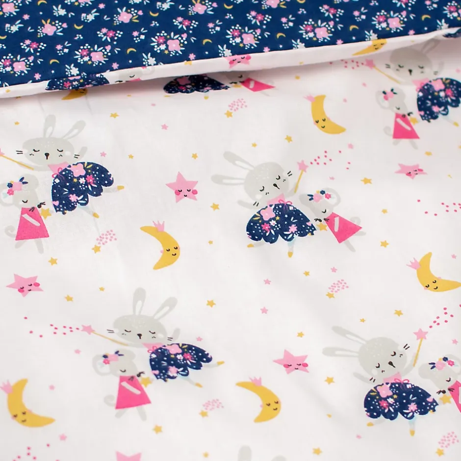 Sevira Kids Parure de lit réversible en coton Fairy Flore Outlet