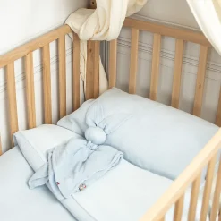 Sevira Kids Parure de lit réversible gaze de coton & nid d'abeille