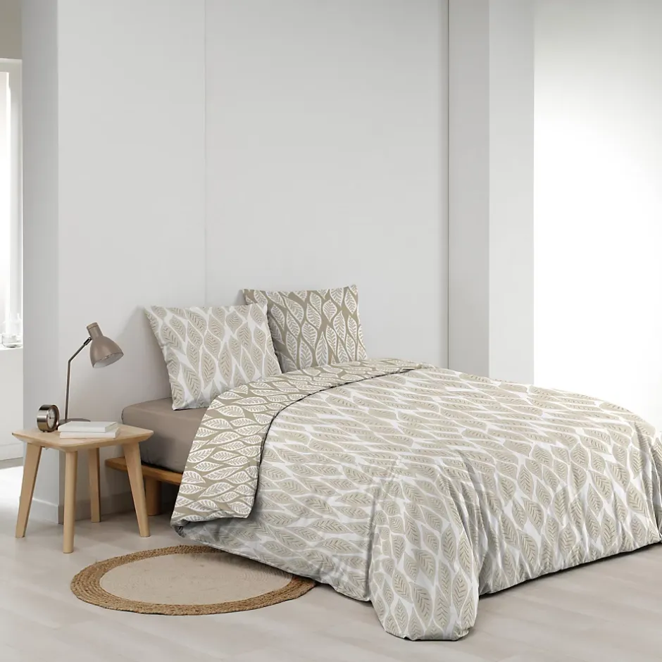 Douceur D'Intérieur Parure de lit réversible (240x220 cm - Naturel) Best