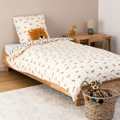 Atmosphera Créateur D'Intérieur Parure de lit Telma motif léopard 140x200cm - Atmosphera