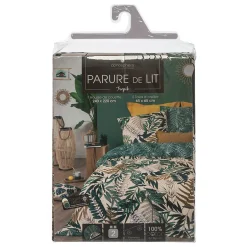 Atmosphera Créateur D'Intérieur Parure de lit Tropik en coton 240x220 cm - Atmosphera