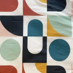 Linnea Parure de lit 240x220 cm coton biologique TITANE Blanc