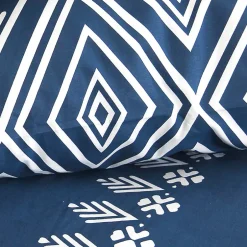 Linnea Parure de lit 240x220 cm coton NORDA Bleu