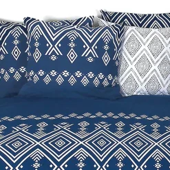 Linnea Parure de lit 240x220 cm coton NORDA Bleu