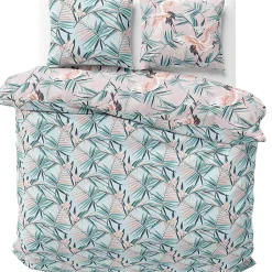 Linnea Parure de lit 260x240 cm coton ALEYA Rose Outlet