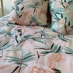 Linnea Parure de lit 260x240 cm coton ALEYA Rose Outlet
