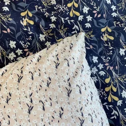 Linnea Parure de lit 240x220 cm coton biologique DOVE Bleu