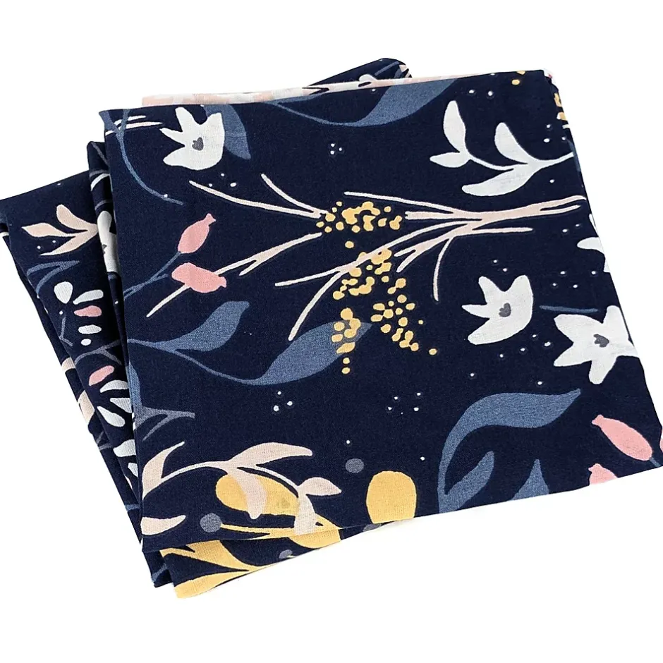 Linnea Parure de lit 240x220 cm coton biologique DOVE Bleu