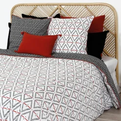 Linnea Parure de lit 260x240 cm coton BENGAL Rouge