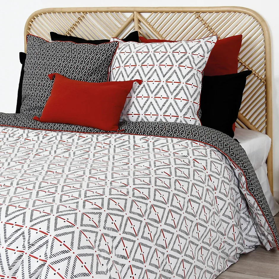 Linnea Parure de lit 260x240 cm coton BENGAL Rouge