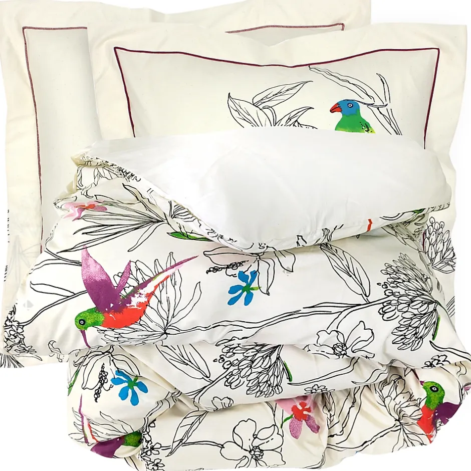 Linnea Parure de lit 280x240 cm coton AMAZONIA ecru