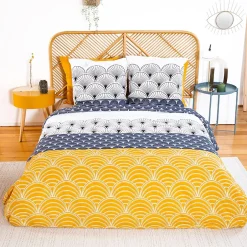 Linnea Parure de lit 200x200 cm coton KERITA multicolore Outlet