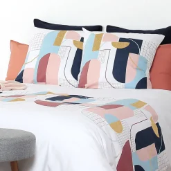 Linnea Parure de lit 240x220 cm coton KENT Multicolore