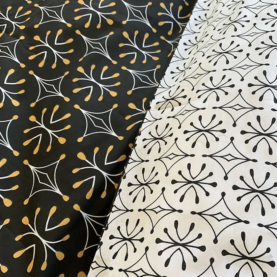 Linnea Parure de lit 140x200 cm coton biologique WAG Noir