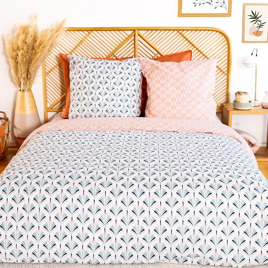 Linnea Parure de lit 200x200 cm coton VOLEA rose Best