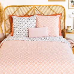 Linnea Parure de lit 200x200 cm coton VOLEA rose Best