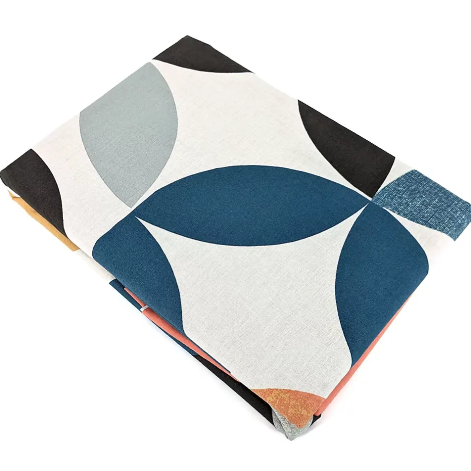 Linnea Parure de lit 240x220 cm coton PRUNE Blanc 3 pièces Outlet