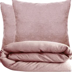 Linnea Parure de lit 240x220 cm et 65x65 cm coton lavé PALACE rose 3 pièces Online