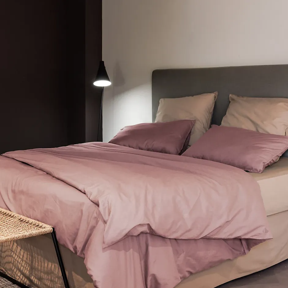 Linnea Parure de lit 240x220 cm et 65x65 cm coton lavé PALACE rose 3 pièces Online