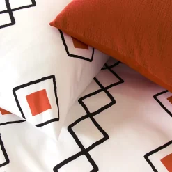 Linnea Parure de lit 240x220 cm microfibre ZEST Rouge Hot