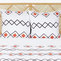Linnea Parure de lit 240x220 cm microfibre ZEST Rouge Hot