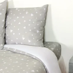 Linnea Parure de lit 260x240 cm microfibre PISA gris Perle