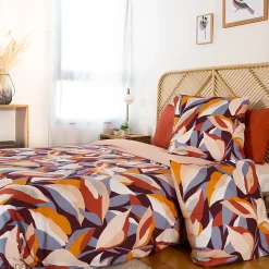Linnea Parure de lit 240x220 cm microfibre EXUBERANCE multicolore 3 pièces Hot