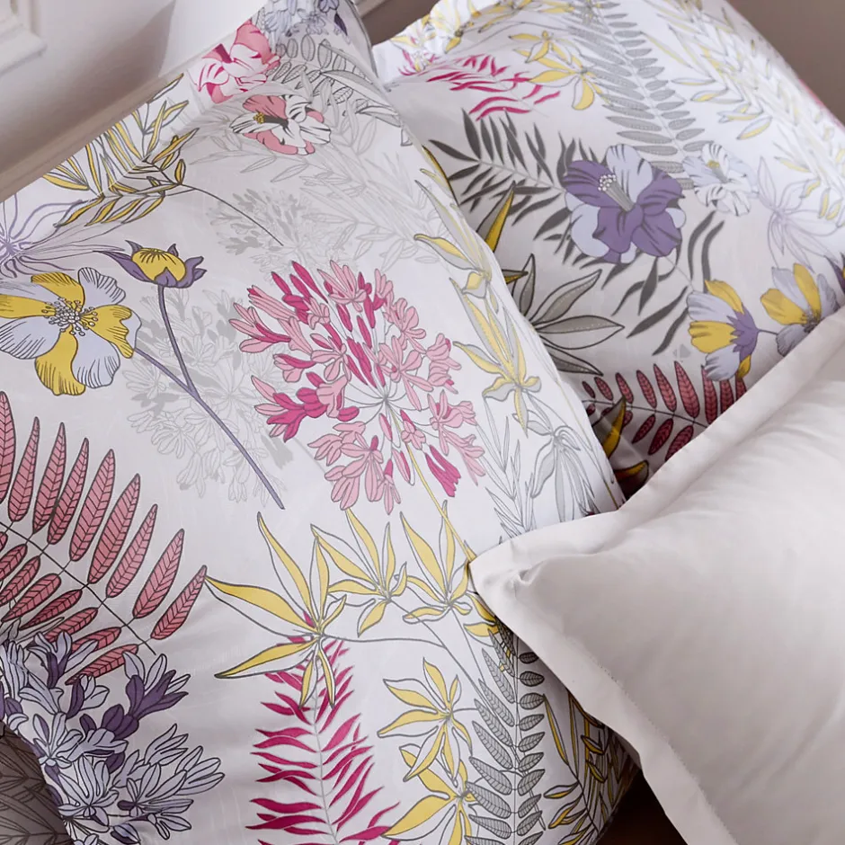 Linnea Parure de lit 200x200 cm satin de coton ANAÏS multicolore 3 pièces taies 50x70 cm