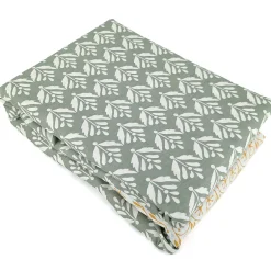 Linnea Parure de lit 240x220 cm Satin de coton ORIENT Vert 3 pièces