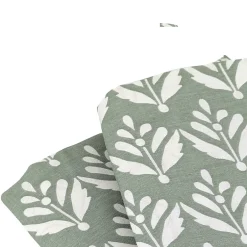 Linnea Parure de lit 240x220 cm Satin de coton ORIENT Vert 3 pièces