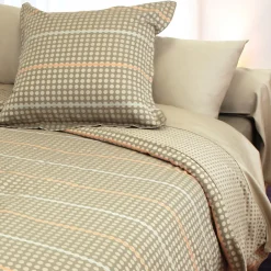 Linnea Parure de lit 260x240 cm Satin de coton DAUPHINE Marron