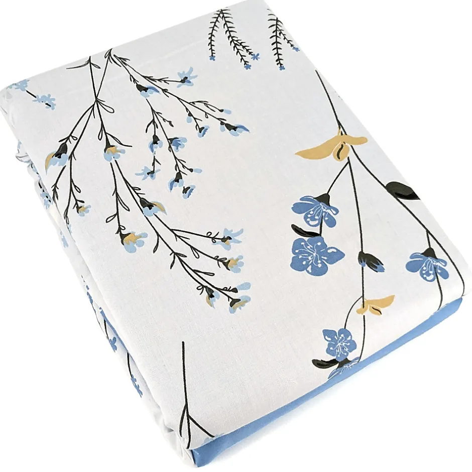 Linnea Parure de lit 240x220 cm Satin de coton FANILLE Blanc 3 pièces