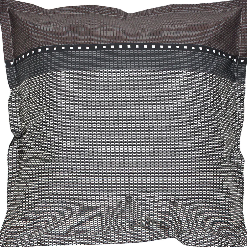 Linnea Parure de lit 200x200 cm satin de coton ENZO noir Outlet