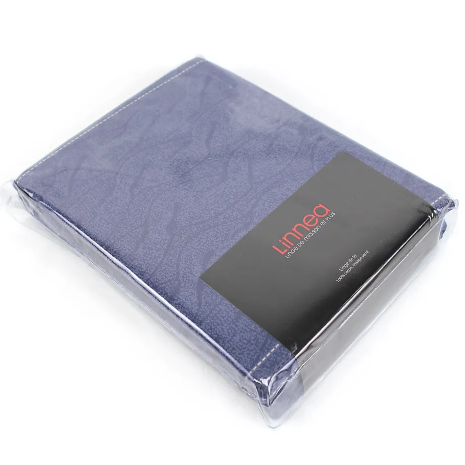 Linnea Parure de lit 240x220 cm Satin de coton VENDOME Bleu foncé